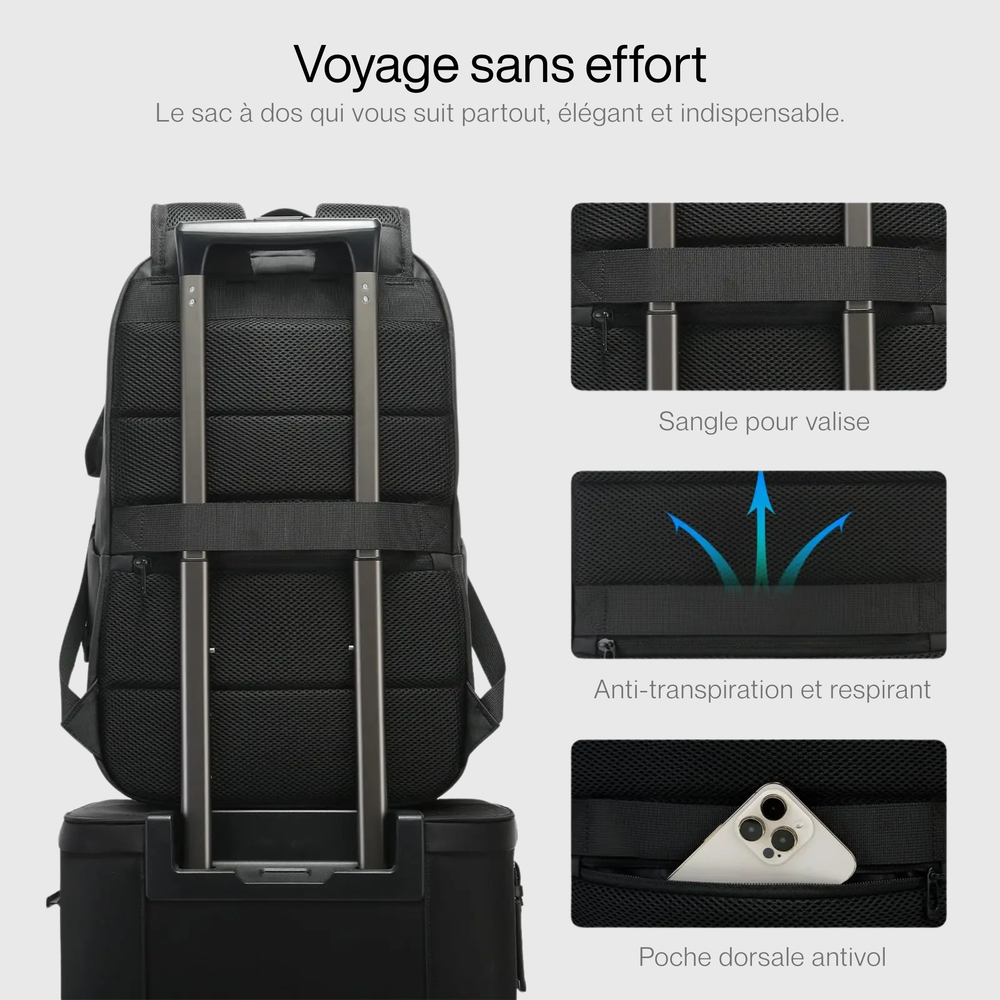 BOXSAM Sac à Dos de Voyage Cabine avec Système BOXSAM Sac à Dos de Voyage Cabine avec Système